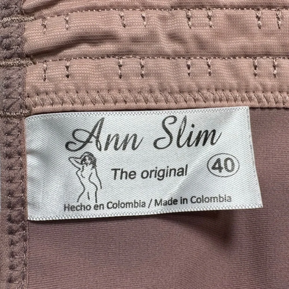 Ann‎ Slim Bodysuit Shapewear Post Surgery Compression Garment Size 40 Mauve